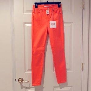 The Spice - High Rise Neon Orange Pants